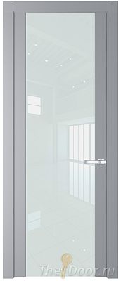 Дверь Profil Doors 1.7P цвет Смоки стекло Lacobel Белый Лак Дверь Profil Doors 1.7P цвет Смоки стекло Lacobel Белый Лак