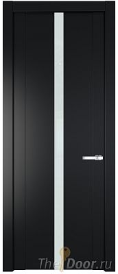 Дверь Profil Doors 1.8P цвет Блэк стекло Lacobel Белый Лак