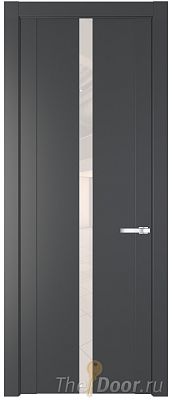 Дверь Profil Doors 1.8P цвет Графит стекло Lacobel Перламутровый Лак Дверь Profil Doors 1.8P цвет Графит стекло Lacobel Перламутровый Лак