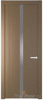 Дверь Profil Doors 1.8P цвет Перламутровый Золото стекло Lacobel Серебрянный Лак