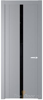 Дверь Profil Doors 1.8P цвет Смоки стекло Lacobel Черный Лак