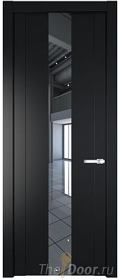 Дверь Profil Doors 1.9P цвет Блэк стекло Зеркало