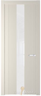 Дверь Profil Doors 1.9P цвет Кремовая Магнолия стекло Lacobel лак Классик Дверь Profil Doors 1.9P цвет Кремовая Магнолия стекло Lacobel лак Классик
