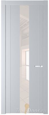 Дверь Profil Doors 1.9P цвет Лайт Грей стекло Lacobel Перламутровый Лак