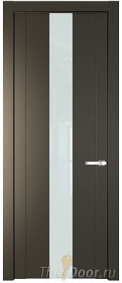 Дверь Profil Doors 1.9P цвет Перламутровый Бронза стекло Lacobel Белый Лак Дверь Profil Doors 1.9P цвет Перламутровый Бронза стекло Lacobel Белый Лак