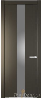 Дверь Profil Doors 1.9P цвет Перламутровый Бронза стекло Lacobel Серебрянный Лак