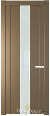 Дверь Profil Doors 1.9P цвет Перламутровый Золото стекло Lacobel Белый Лак Дверь Profil Doors 1.9P цвет Перламутровый Золото стекло Lacobel Белый Лак