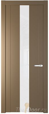 Дверь Profil Doors 1.9P цвет Перламутровый Золото стекло Lacobel лак Классик Дверь Profil Doors 1.9P цвет Перламутровый Золото стекло Lacobel лак Классик