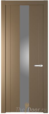Дверь Profil Doors 1.9P цвет Перламутровый Золото стекло Lacobel Серебрянный Лак