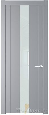 Дверь Profil Doors 1.9P цвет Смоки стекло Lacobel Белый Лак Дверь Profil Doors 1.9P цвет Смоки стекло Lacobel Белый Лак