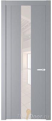 Дверь Profil Doors 1.9P цвет Смоки стекло Lacobel Перламутровый Лак Дверь Profil Doors 1.9P цвет Смоки стекло Lacobel Перламутровый Лак