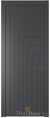 Дверь Profil Doors 10PA цвет Графит (Pantone 425С) цвет профиля Деорэ