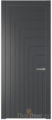 Дверь Profil Doors 10PA цвет Графит (Pantone 425С) цвет профиля Никель матовый Дверь Profil Doors 10PA цвет Графит (Pantone 425С) цвет профиля Никель матовый