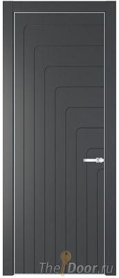Дверь Profil Doors 10PA цвет Графит (Pantone 425С) цвет профиля Серебро Дверь Profil Doors 10PA цвет Графит (Pantone 425С) цвет профиля Серебро