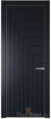 Дверь Profil Doors 10PA цвет Нэви Блу (RAL 7016) цвет профиля Никель матовый Дверь Profil Doors 10PA цвет Нэви Блу (RAL 7016) цвет профиля Никель матовый