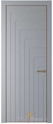 Дверь Profil Doors 10PA цвет Смоки (RAL 870-02) цвет профиля Шампань
