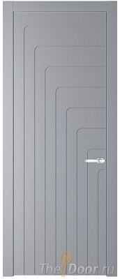 Дверь Profil Doors 10PA цвет Смоки (RAL 870-02) цвет профиля Серебро