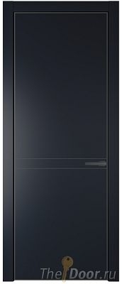 Дверь Profil Doors 11PA цвет Нэви Блу (RAL 7016) цвет профиля Серая ночь