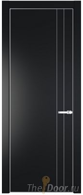 Дверь Profil Doors 12PA цвет Блэк цвет профиля Серебро Дверь Profil Doors 12PA цвет Блэк цвет профиля Серебро
