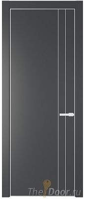 Дверь Profil Doors 12PA цвет Графит (Pantone 425С) цвет профиля Белый матовый RAL9003 Дверь Profil Doors 12PA цвет Графит (Pantone 425С) цвет профиля Белый матовый RAL9003