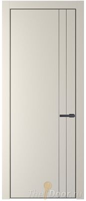 Дверь Profil Doors 12PA цвет Кремовая Магнолия (RAL 120-04) цвет профиля Серая ночь