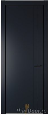 Дверь Profil Doors 12PA цвет Нэви Блу (RAL 7016) цвет профиля Черный матовый RAL9005