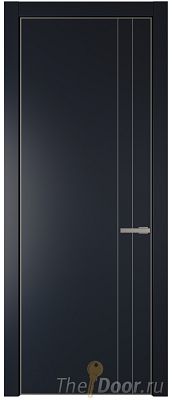 Дверь Profil Doors 12PA цвет Нэви Блу (RAL 7016) цвет профиля Никель матовый Дверь Profil Doors 12PA цвет Нэви Блу (RAL 7016) цвет профиля Никель матовый