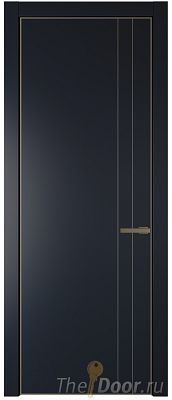 Дверь Profil Doors 12PA цвет Нэви Блу (RAL 7016) цвет профиля Шампань Дверь Profil Doors 12PA цвет Нэви Блу (RAL 7016) цвет профиля Шампань