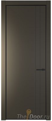Дверь Profil Doors 12PA цвет Перламутр бронза цвет профиля Черный матовый RAL9005