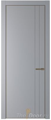 Дверь Profil Doors 12PA цвет Смоки (RAL 870-02) цвет профиля Шампань