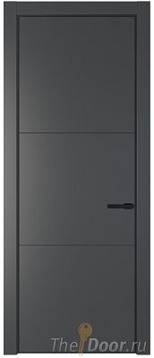 Дверь Profil Doors 13PA цвет Графит (Pantone 425С) цвет профиля Черный матовый RAL9005 Дверь Profil Doors 13PA цвет Графит (Pantone 425С) цвет профиля Черный матовый RAL9005