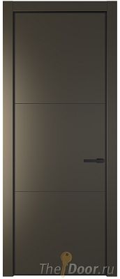 Дверь Profil Doors 13PA цвет Перламутр бронза цвет профиля Черный матовый RAL9005
