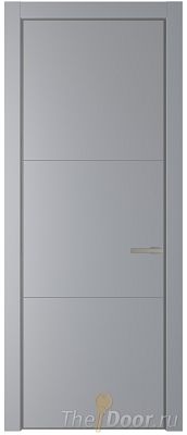 Дверь Profil Doors 13PA цвет Смоки (RAL 870-02) цвет профиля Никель матовый Дверь Profil Doors 13PA цвет Смоки (RAL 870-02) цвет профиля Никель матовый