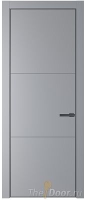 Дверь Profil Doors 13PA цвет Смоки (RAL 870-02) цвет профиля Серая ночь