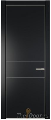Дверь Profil Doors 14PA цвет Блэк цвет профиля Никель матовый