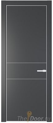 Дверь Profil Doors 14PA цвет Графит (Pantone 425С) цвет профиля Белый матовый RAL9003 Дверь Profil Doors 14PA цвет Графит (Pantone 425С) цвет профиля Белый матовый RAL9003