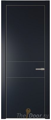 Дверь Profil Doors 14PA цвет Нэви Блу (RAL 7016) цвет профиля Никель матовый Дверь Profil Doors 14PA цвет Нэви Блу (RAL 7016) цвет профиля Никель матовый