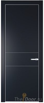 Дверь Profil Doors 14PA цвет Нэви Блу (RAL 7016) цвет профиля Серебро Дверь Profil Doors 14PA цвет Нэви Блу (RAL 7016) цвет профиля Серебро