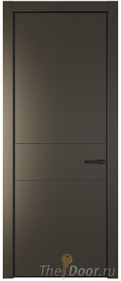 Дверь Profil Doors 14PA цвет Перламутр бронза цвет профиля Черный матовый RAL9005