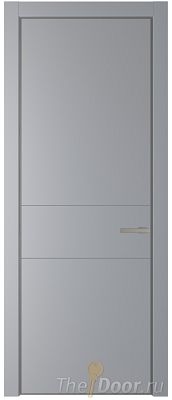 Дверь Profil Doors 14PA цвет Смоки (RAL 870-02) цвет профиля Никель матовый Дверь Profil Doors 14PA цвет Смоки (RAL 870-02) цвет профиля Никель матовый