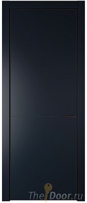 Дверь Profil Doors 16PA цвет Нэви Блу (RAL 7016) цвет профиля Черный матовый RAL9005