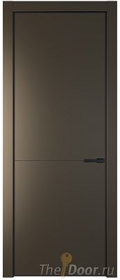 Дверь Profil Doors 16PA цвет Перламутр бронза цвет профиля Черный матовый RAL9005