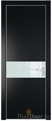 Дверь Profil Doors 17PA цвет Блэк стекло Lacobel Белый лак цвет профиля Серебро Дверь Profil Doors 17PA цвет Блэк стекло Lacobel Белый лак цвет профиля Серебро
