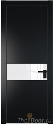 Дверь Profil Doors 17PA цвет Блэк стекло Lacobel лак Классик цвет профиля Черный матовый RAL9005