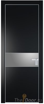 Дверь Profil Doors 17PA цвет Блэк стекло Lacobel Серебро Матлак цвет профиля Серебро Дверь Profil Doors 17PA цвет Блэк стекло Lacobel Серебро Матлак цвет профиля Серебро