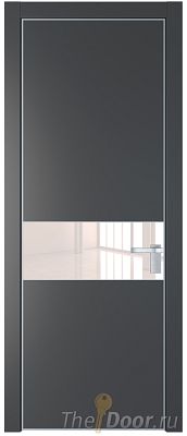 Дверь Profil Doors 17PA цвет Графит (Pantone 425С) стекло Lacobel Перламутровый лак цвет профиля Серебро Дверь Profil Doors 17PA цвет Графит (Pantone 425С) стекло Lacobel Перламутровый лак цвет профиля Серебро