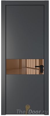Дверь Profil Doors 17PA цвет Графит (Pantone 425С) стекло Зеркало Bronza цвет профиля Черный матовый RAL9005 Дверь Profil Doors 17PA цвет Графит (Pantone 425С) стекло Зеркало Bronza цвет профиля Черный матовый RAL9005