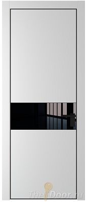 Дверь Profil Doors 17PA цвет Крем Вайт (RAL 120-02) стекло Lacobel Черный лак цвет профиля Черный матовый RAL9005 Дверь Profil Doors 17PA цвет Крем Вайт (RAL 120-02) стекло Lacobel Черный лак цвет профиля Черный матовый RAL9005