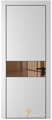 Дверь Profil Doors 17PA цвет Крем Вайт (RAL 120-02) стекло Зеркало Bronza цвет профиля Черный матовый RAL9005 Дверь Profil Doors 17PA цвет Крем Вайт (RAL 120-02) стекло Зеркало Bronza цвет профиля Черный матовый RAL9005