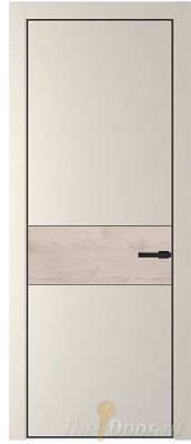 Дверь Profil Doors 17PA цвет Кремовая Магнолия (RAL 120-04) цвет профиля Черный матовый RAL9005 вставка Каштан Светлый Дверь Profil Doors 17PA цвет Кремовая Магнолия (RAL 120-04) цвет профиля Черный матовый RAL9005 вставка Каштан Светлый